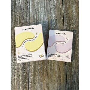 Grace and Stella Eye Masks Restoring 4 Pairs Energizing 20 Pairs Open Box